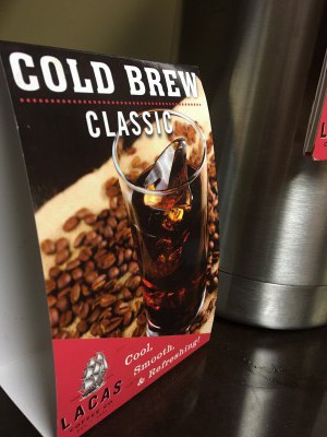 cold brew coffee available at a convenience store