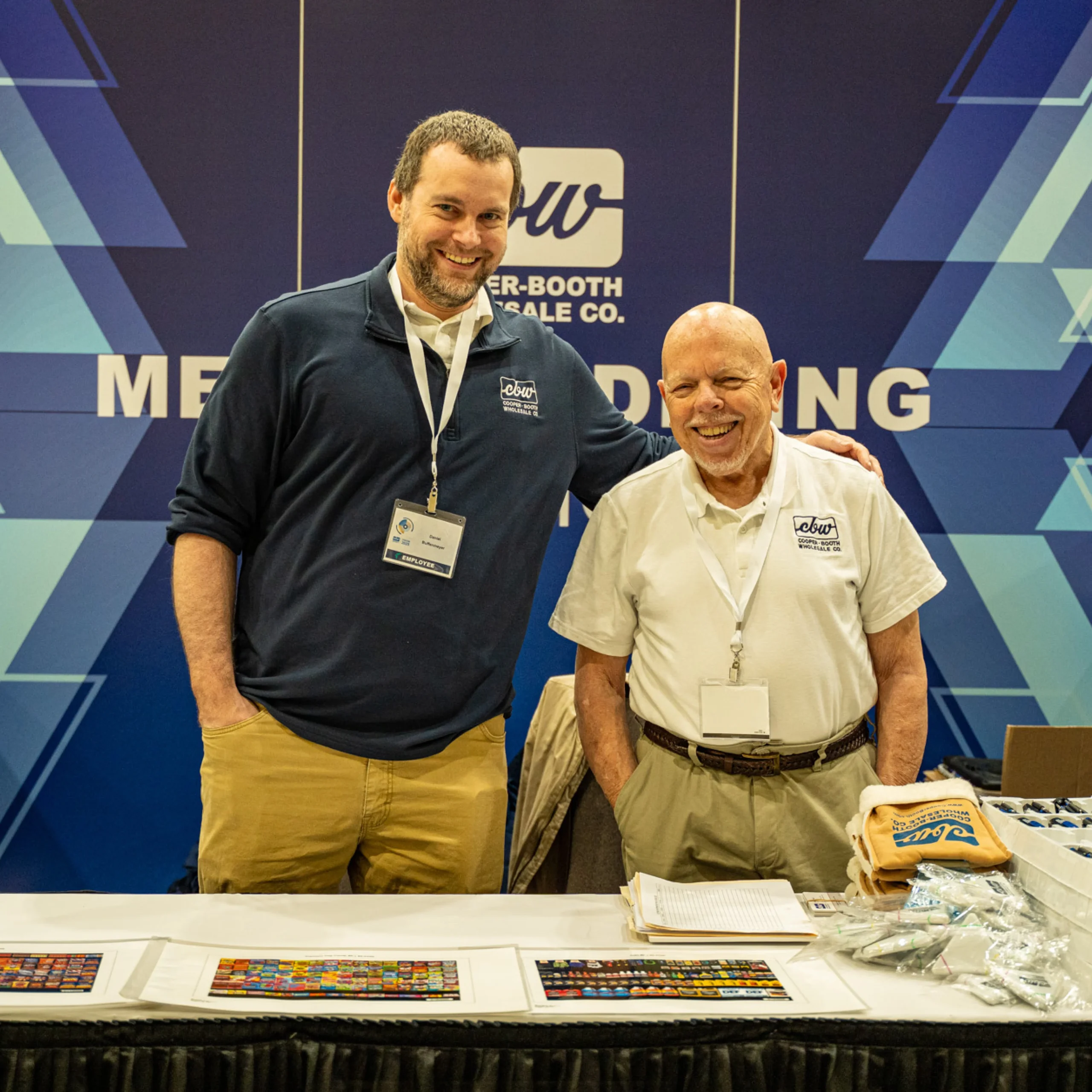 CBW Merchandising Team at Booth