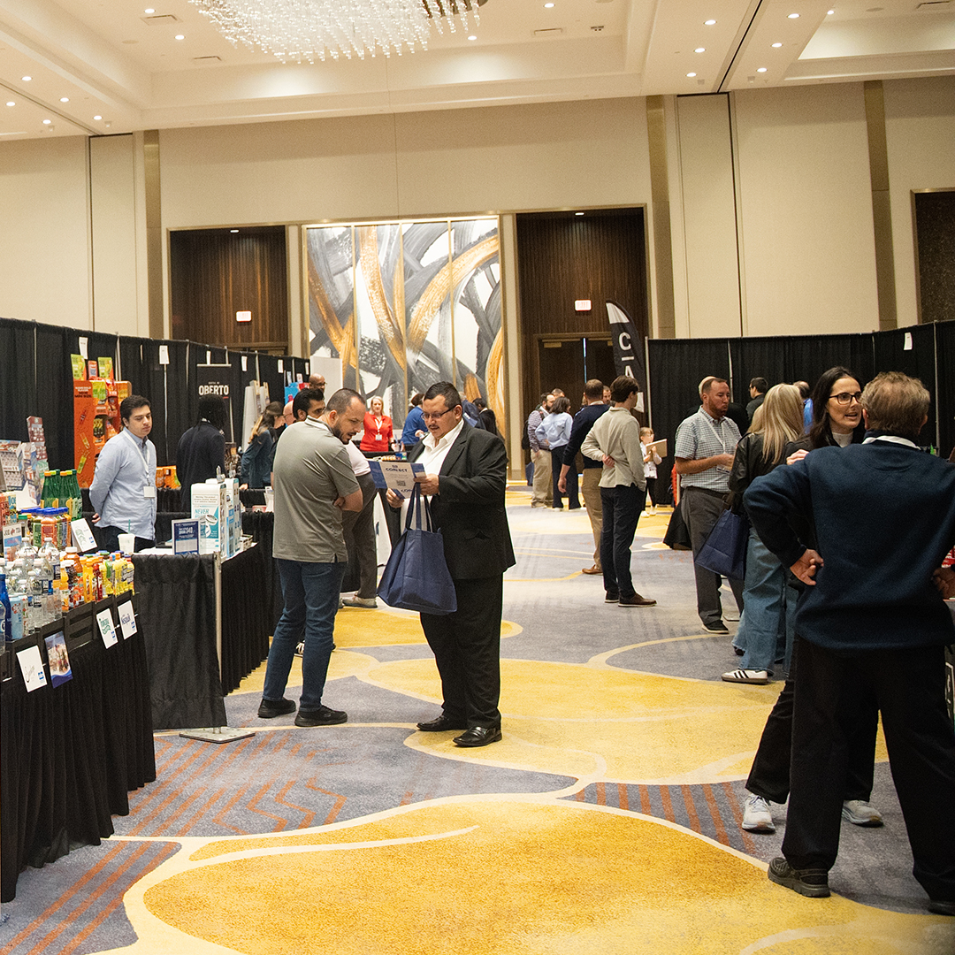 Show Floor Aisle with People